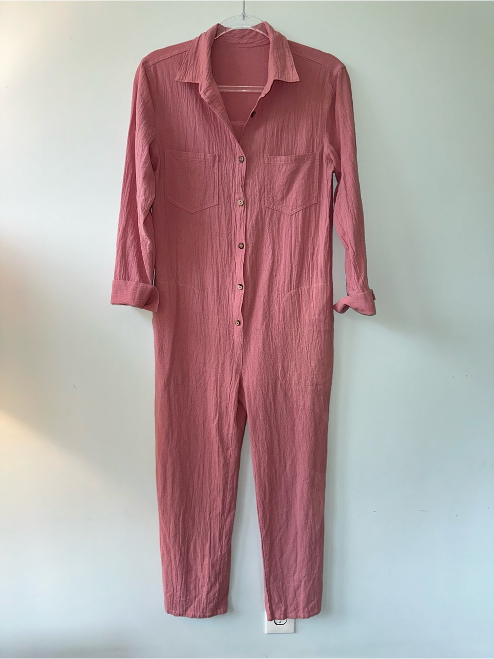 MADEPANTS Dusty Rose cotton Jumpsuit M
